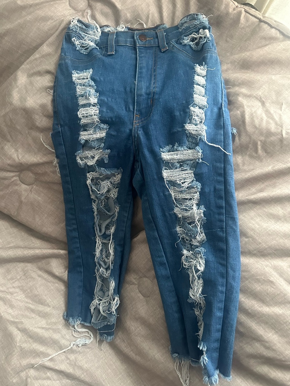 Fashion Nova Distressed Bermuda Shorts